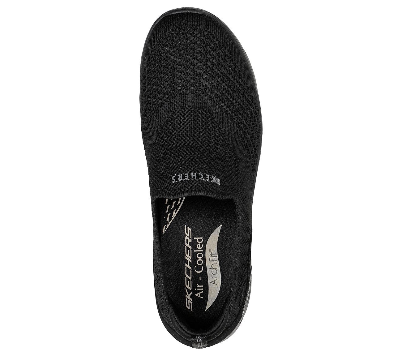 ARCH FIT REFINE - DON'T GO, BLACK Footwear Top View
