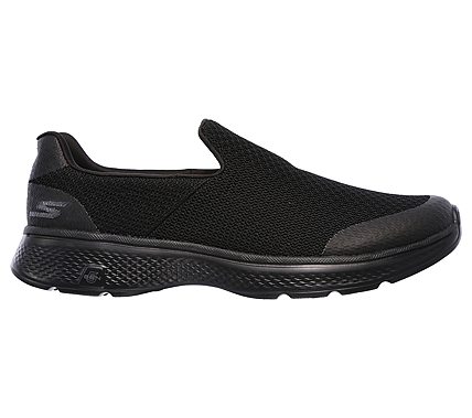 GO WALK 4, BBLACK Footwear Right View