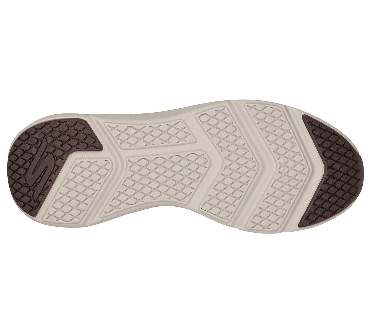 GO RUN ELEVATE - UPRAISE, BROWN Footwear Bottom View