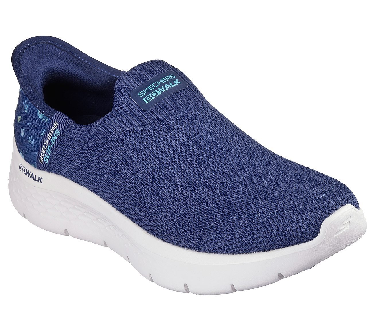 GO WALK FLEX - SUNSET ROSE, NAVY/TURQUOISE Footwear Right View