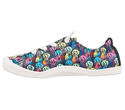 BEACH BINGO - ALOHA DOODLE, BLACK/MULTI Footwear Left View