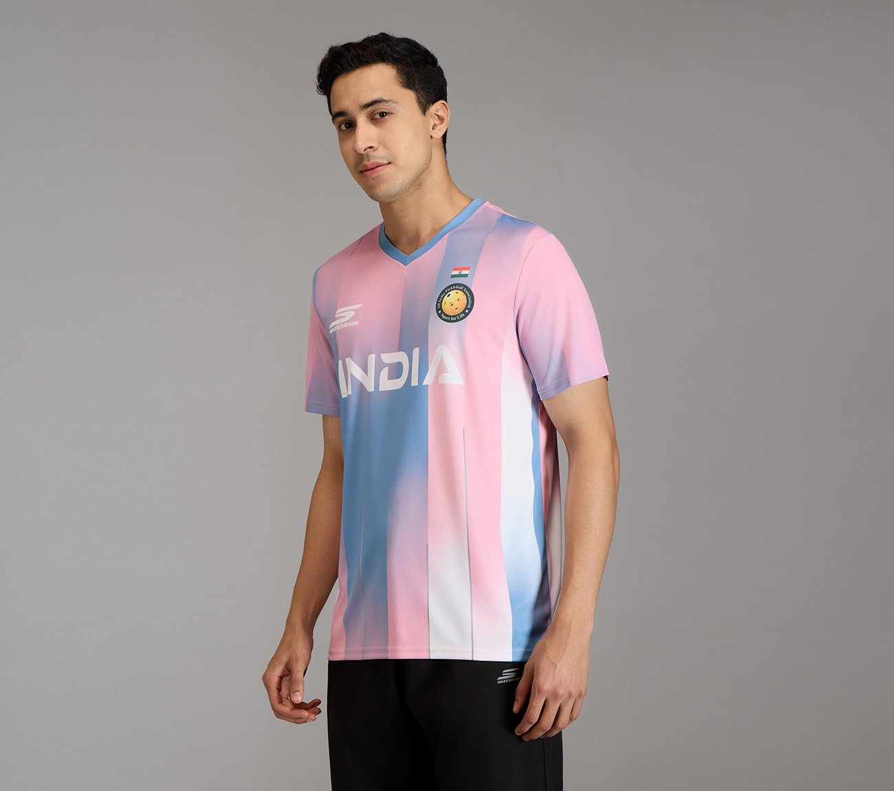 AIPA MENS REPLICA MATCH JERSEY, SILVER/WHITE/PINK