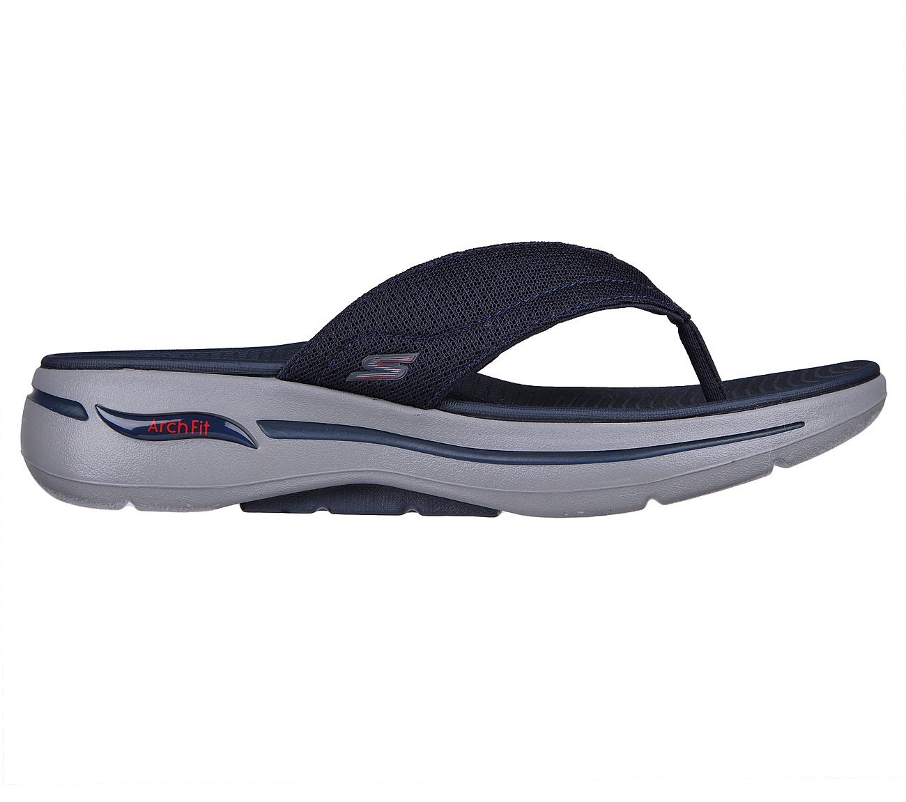 GO WALK ARCH FIT SANDAL-OFFSH, NAVY/RED Footwear Right View