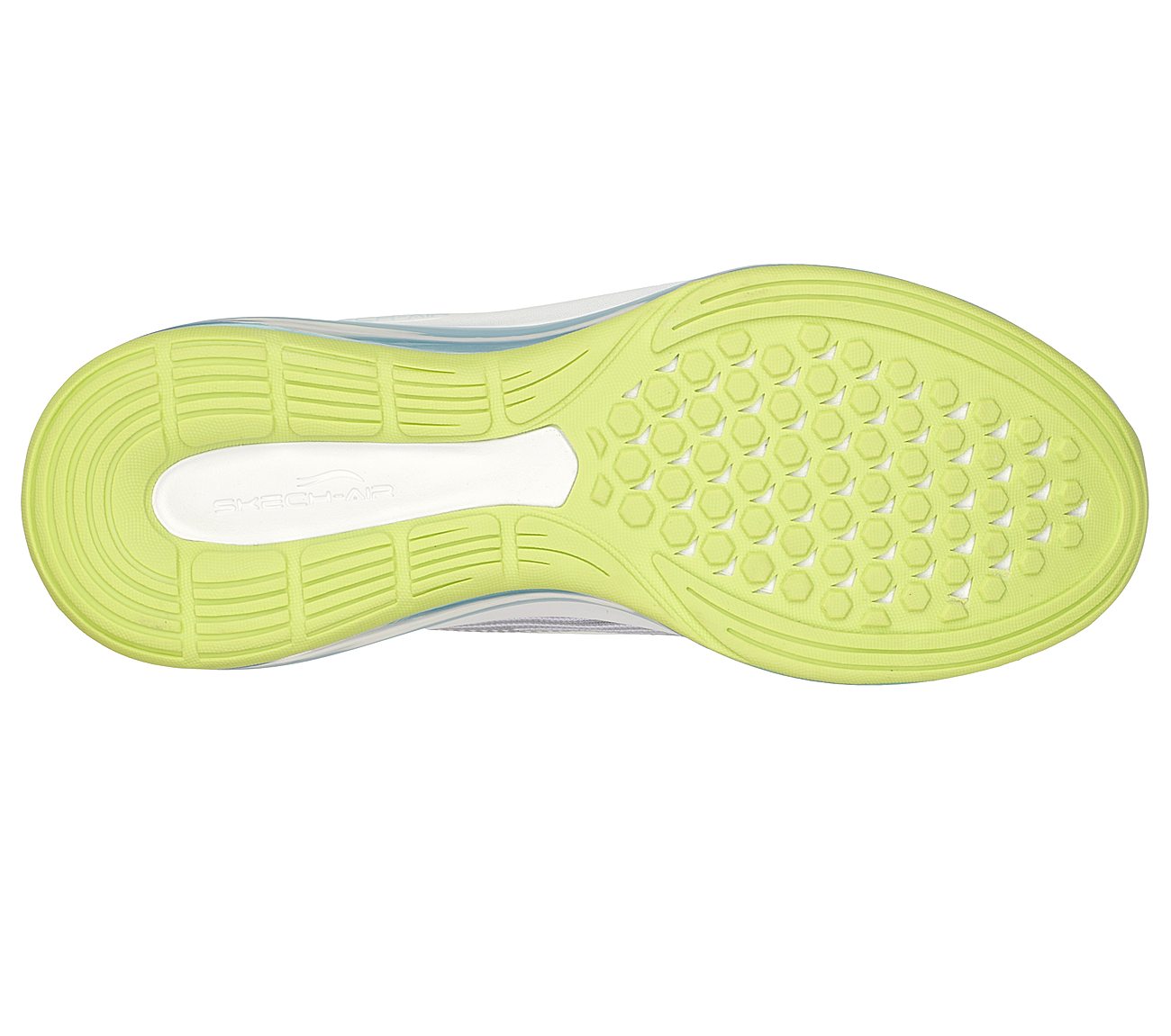 SKECH-AIR ELEMENT 2.0-AMUSE M, GREY/YELLOW/BLUE Footwear Bottom View