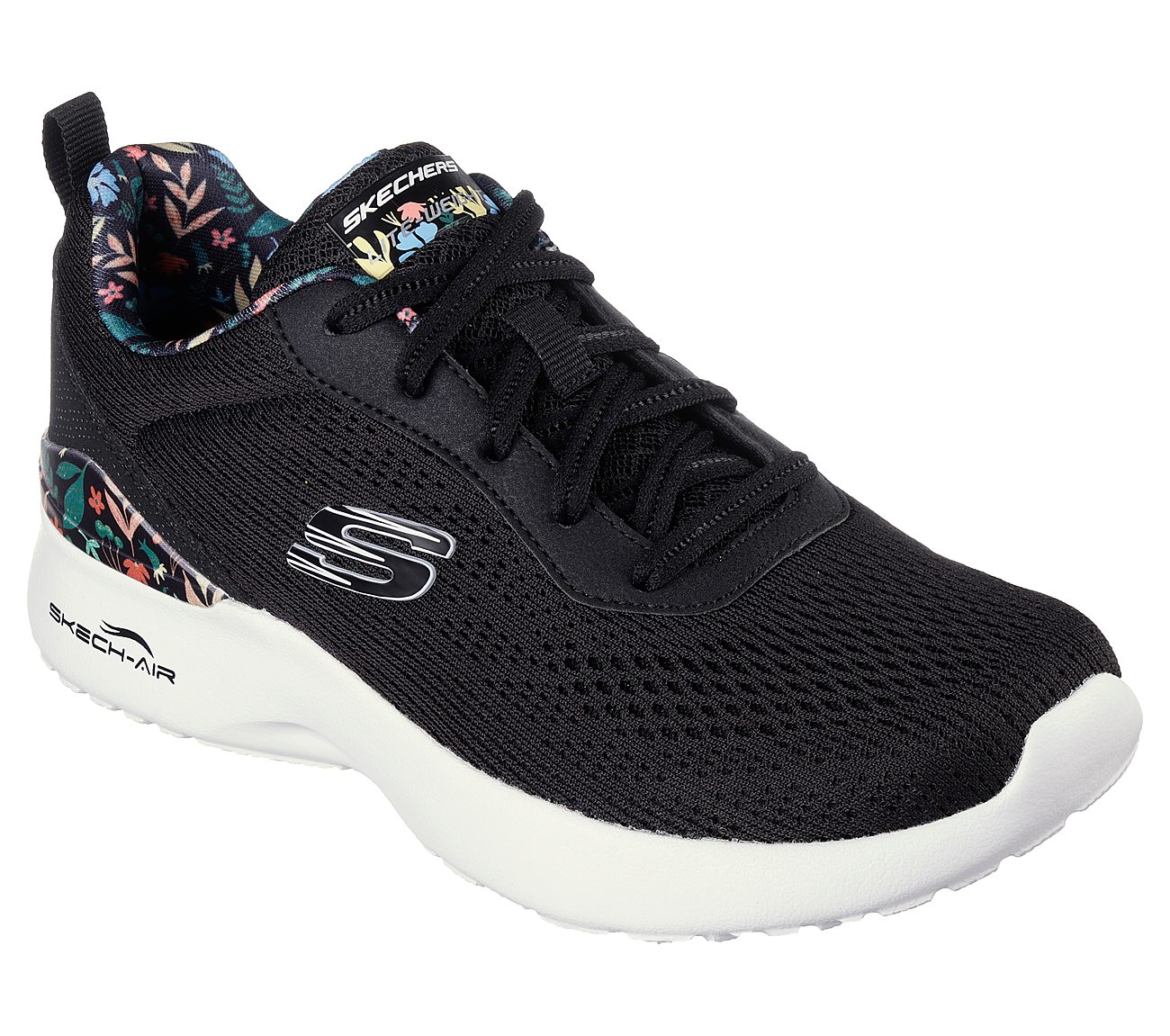 SKECH-AIR DYNAMIGHT-LAID OUT, BLACK/MULTI Footwear Right View