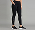 RIB PANELLED LEGGINGS, BLACK