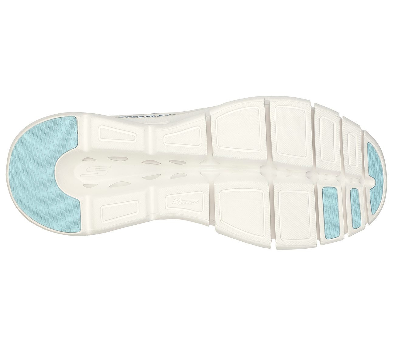GO RUN GLIDE-STEP FLEX - SKYL, NNNAVY Footwear Bottom View