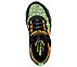 DINO-LIGHTS, BLACK/ORANGE Footwear Top View