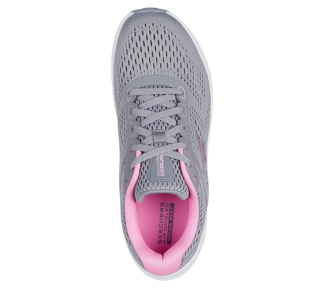 GO RUN CONSISTENT 2, GREY/PINK Footwear Top View