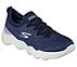 GO WALK MASSAGE FIT - UPSURGE, NAVY/LAVENDER Footwear Right View