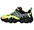 SKECH-O-SAURUS LIGHTS, BLACK/LIME Footwear Left View