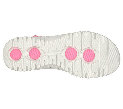 GO WALK SMART FOAMIES - ALOHA, NEON PINK Footwear Bottom View