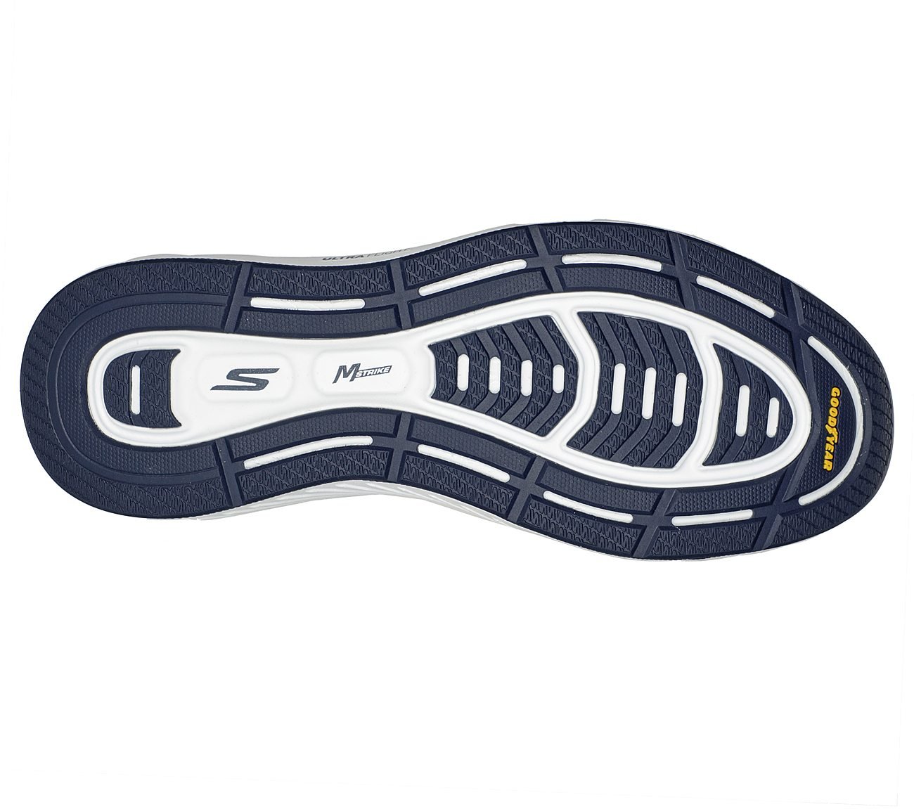 GO RUN BALANCE 2, LIME / NAVY Footwear Bottom View