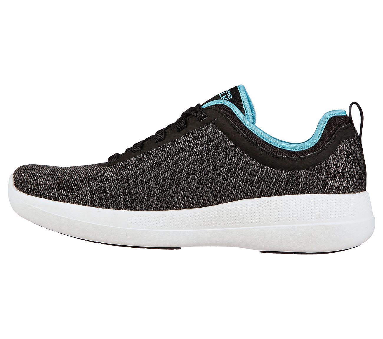 GO WALK STABILITY-COCO JAZZ, BLACK/TURQUOISE Footwear Left View