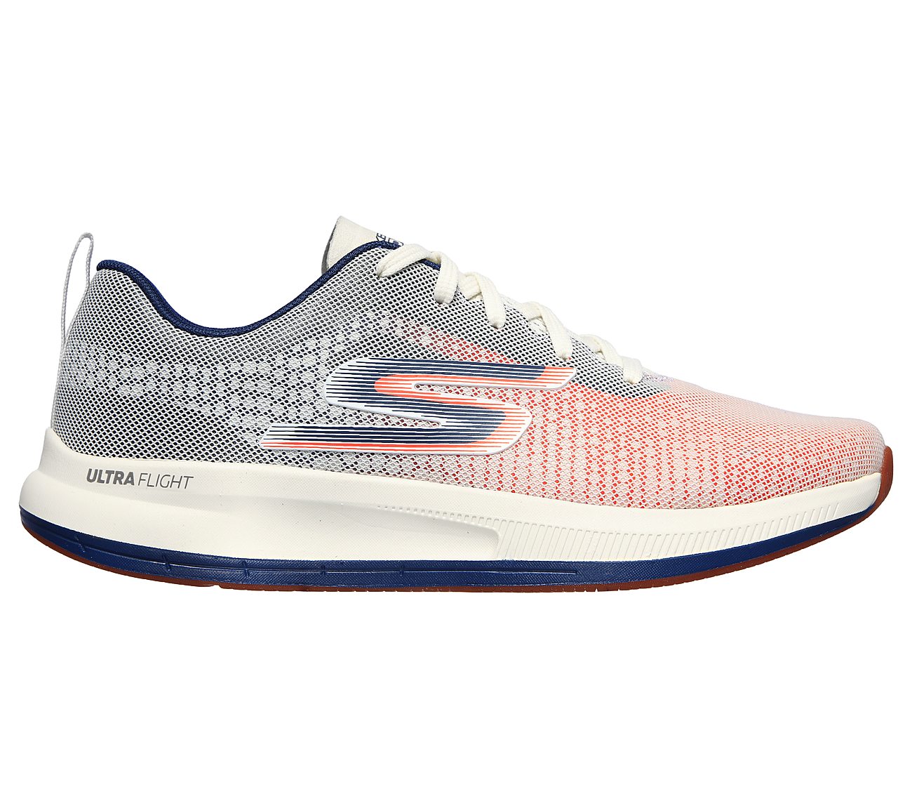 GO RUN PULSE - PELLUCID, WHITE/NAVY Footwear Right View