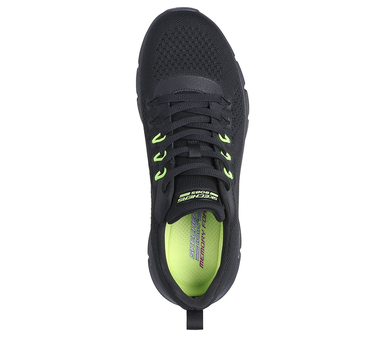 BOBS B FLEX - ELECTRIC COOL, BBLACK Footwear Top View