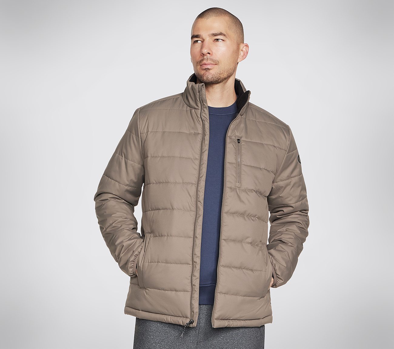 GOSHIELD JACKET, BROWN/NATURAL Apparels Bottom View