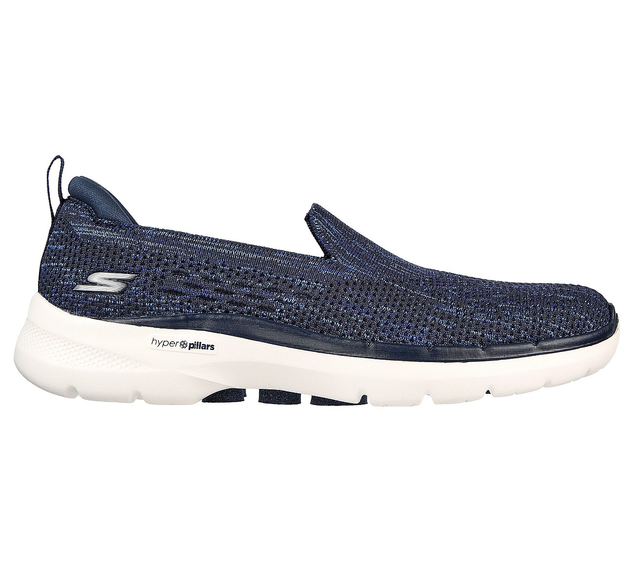 GO WALK 6 - VALERIE, NAVY/WHITE Footwear Right View