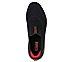 GO WALK HYPER BURST, BLACK/WHITE/RED Footwear Top View