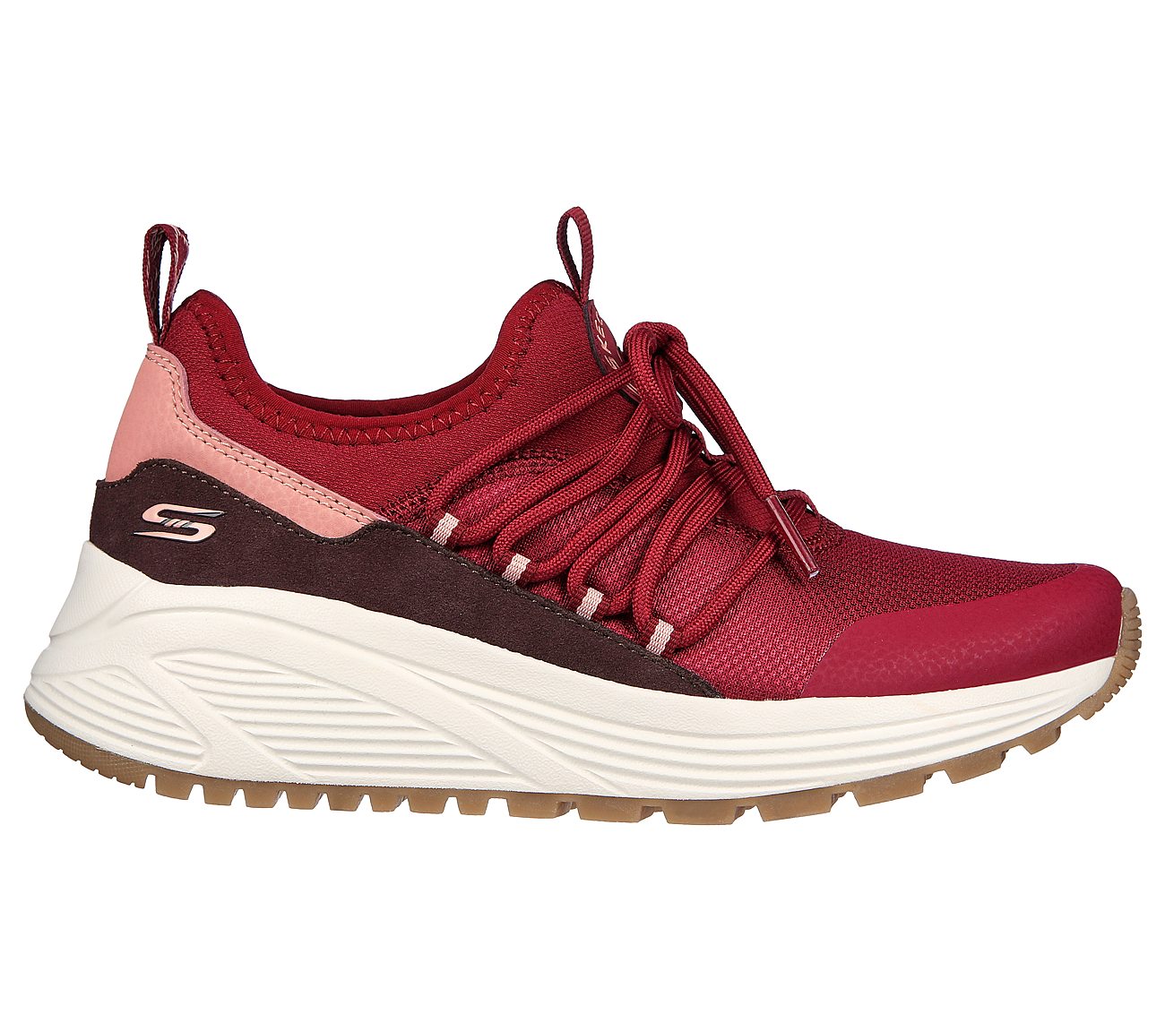 BOBS SPARROW 2.0-SONIC LUV, BBURGUNDY Footwear Lateral View