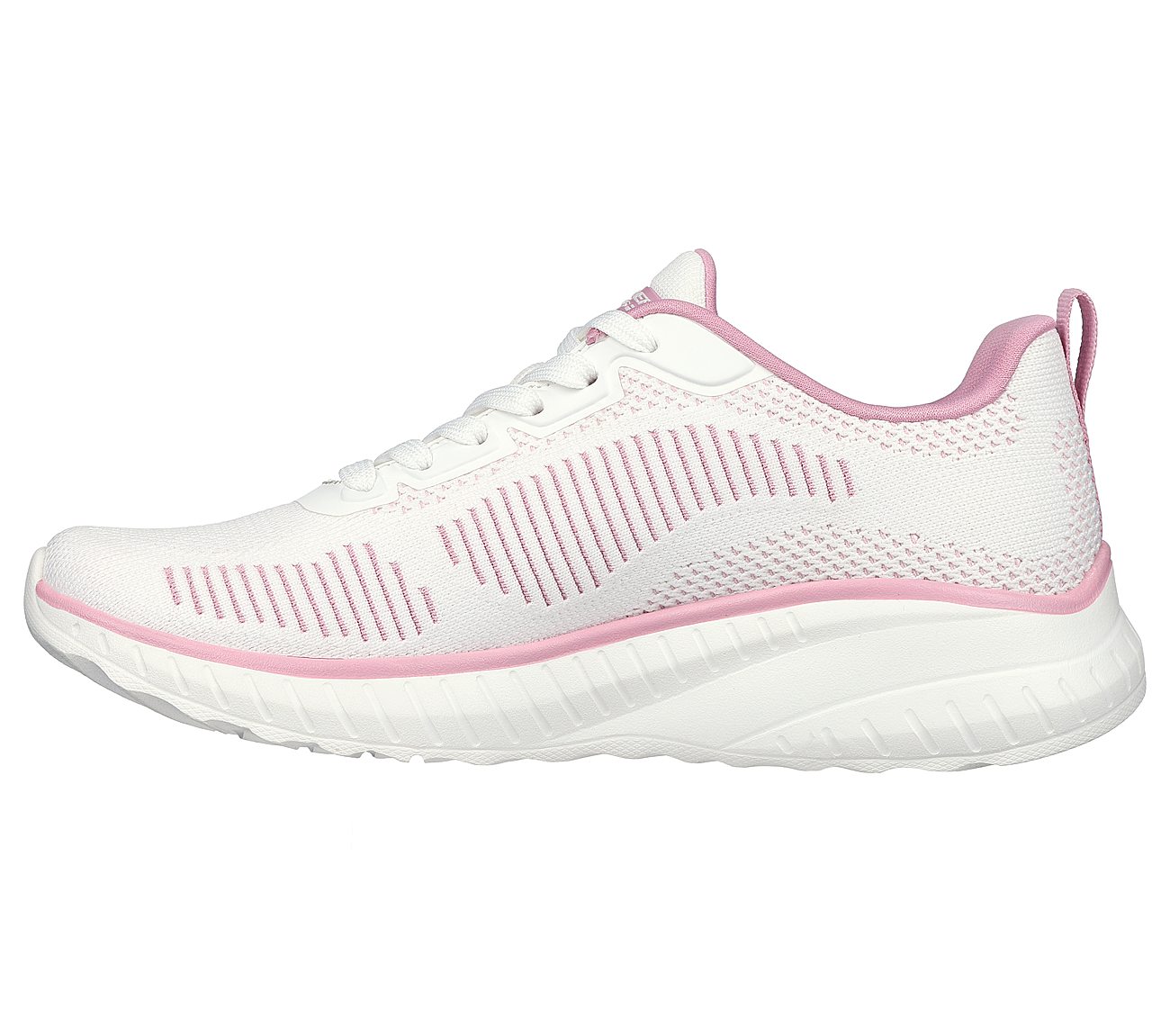 BOBS SQUAD CHAOS, WHITE/PINK Footwear Left View