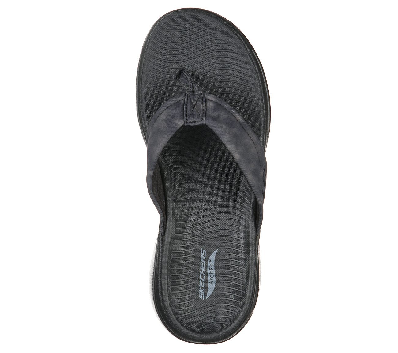 Skechers Black Go Walk Arch Fit Astound Slippers For Women - Style ID ...