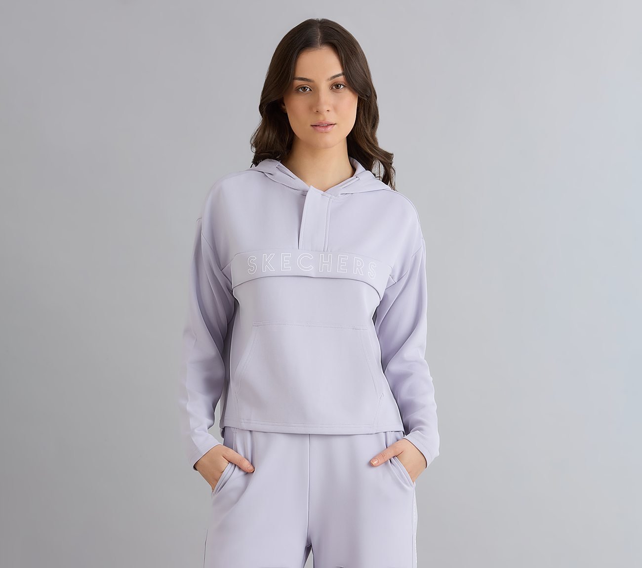 LIGHT WINTER HOODIE, PURPLE/LAVENDER