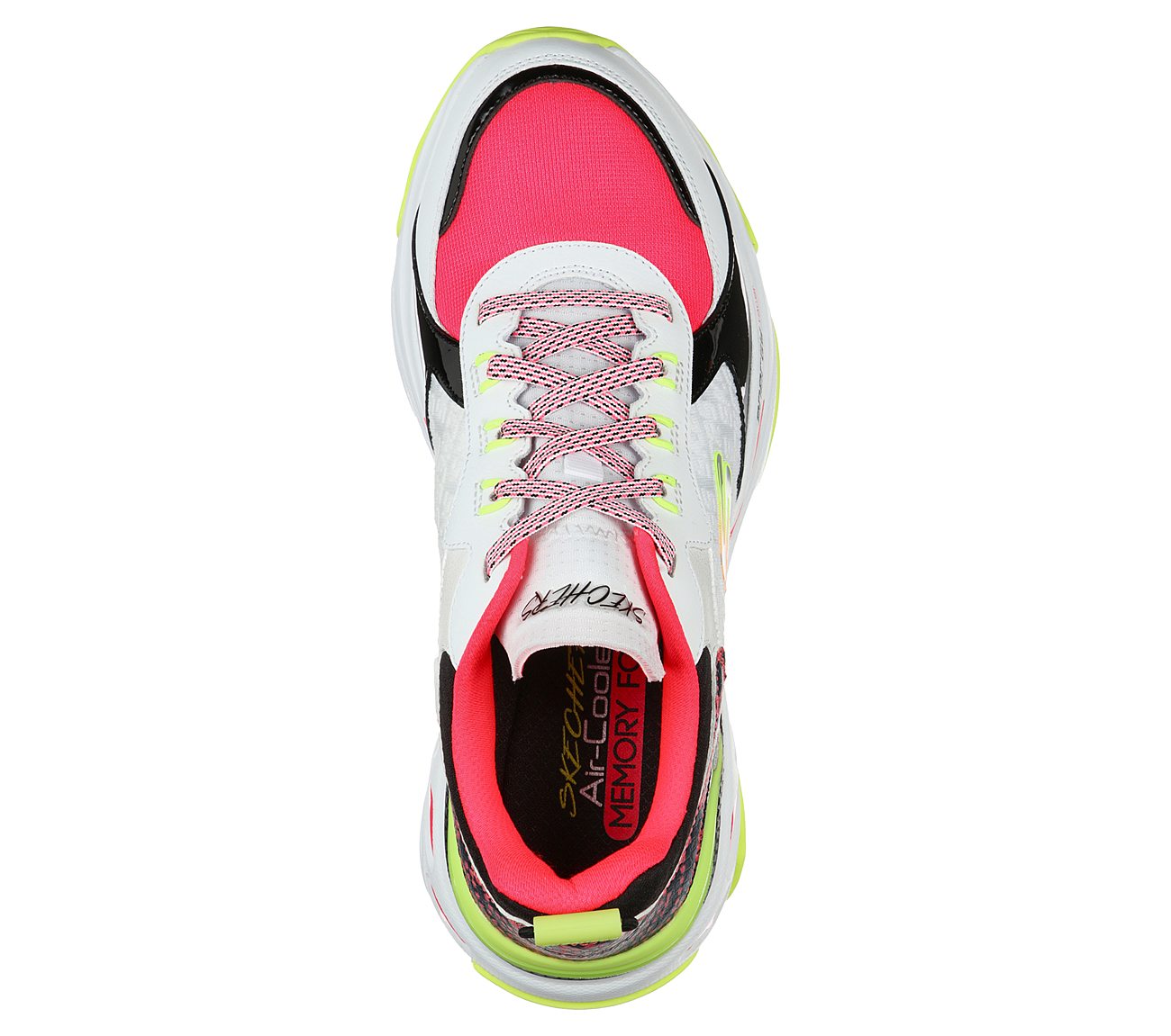 ENERGY RACER-OH SO COOL, WHITE/BLACK/CORAL Footwear Top View