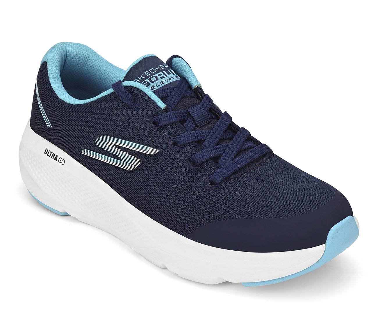 GO RUN ELEVATE, NAVY / AQUA