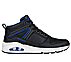 UNO - KEEP CLOSE, BLACK/BLUE Footwear Lateral View