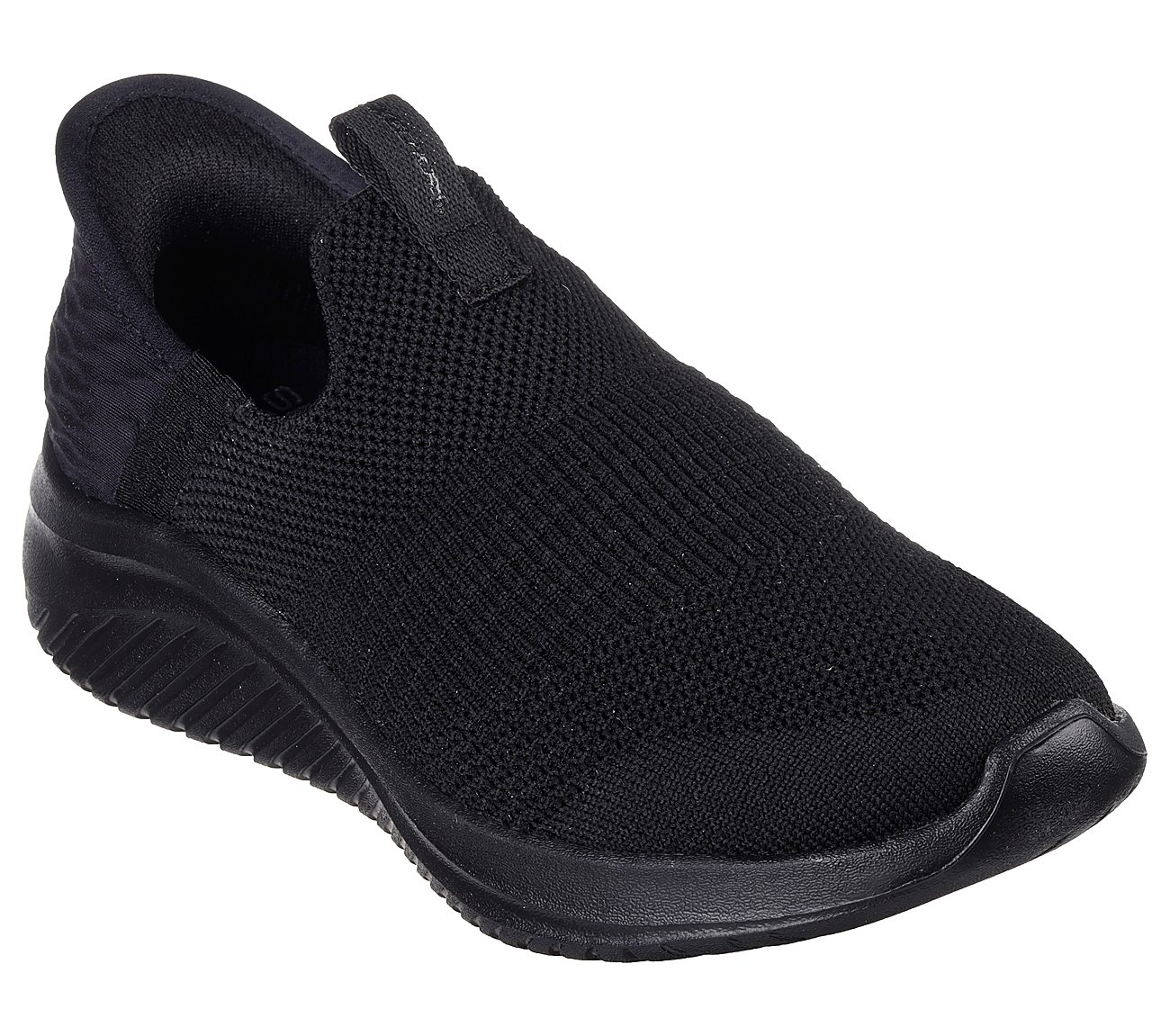 SKECHERS SLIP-INS: ULTRA FLEX 3.0 - SMOOTH STEP, BLACK Footwear Right View