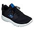 GO RUN FOCUS-LIMIT, BLACK/BLUE Footwear Lateral View