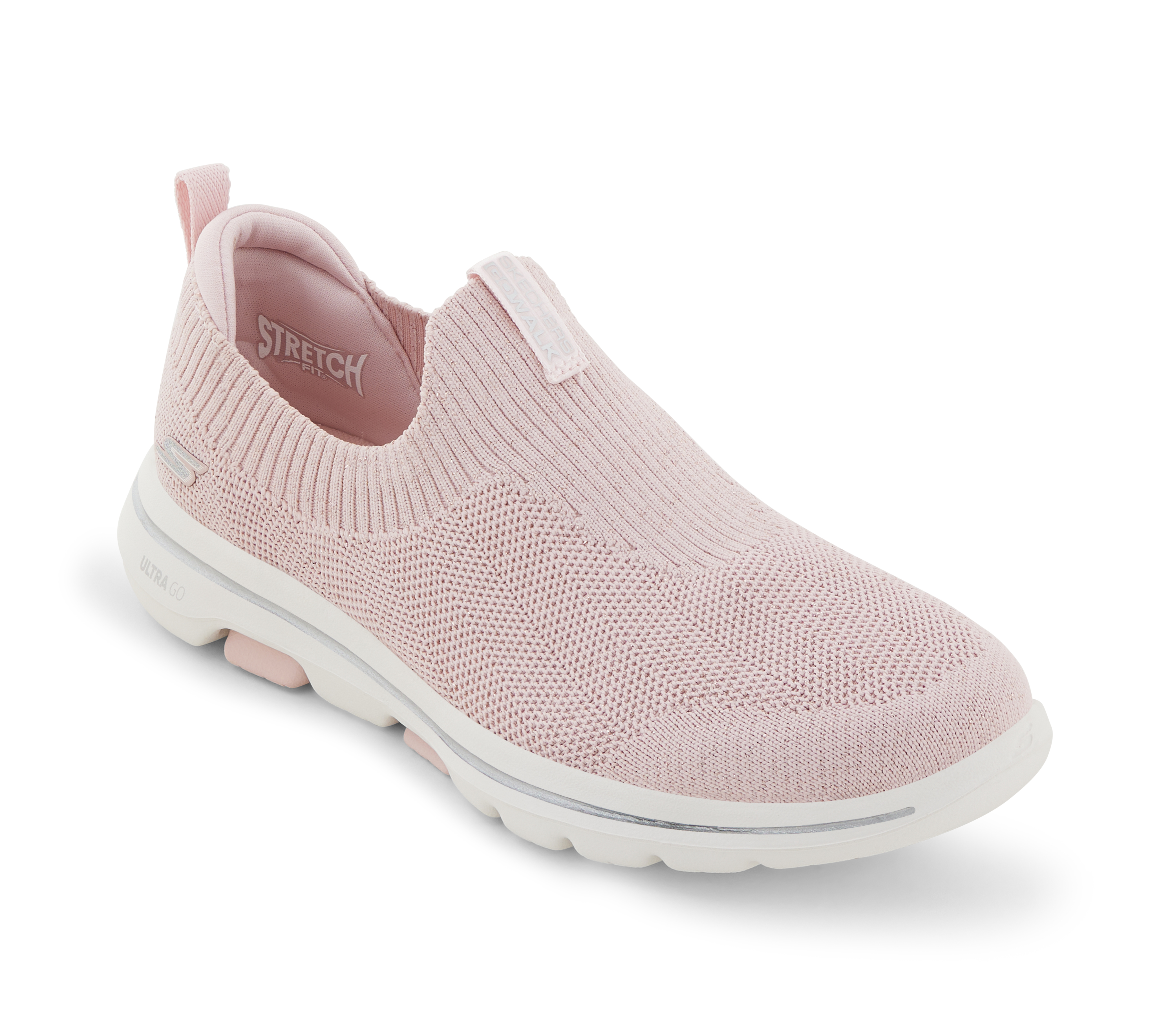 GO WALK 5-STARLIT, LLLIGHT PINK Footwear Lateral View