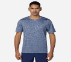 SKECH-AIR TEE, BLUE/WHITE Apparels Lateral View