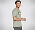 LATITUDE T-SHIRT, LIGHT GREY/GREEN