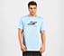 LOGO GRAPHIC PRINT T-SHIRT, CHARCOAL/LT. BLUE Apparel Lateral View