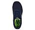 GO WALK 4 -, NAVY/LIME Footwear Top View
