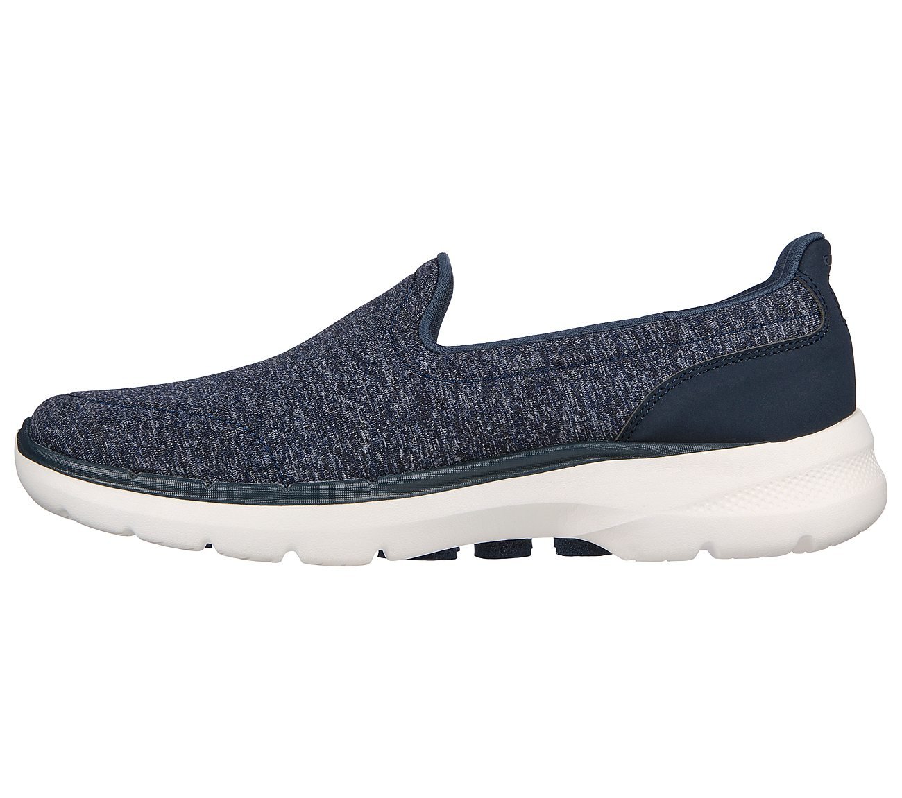 GO WALK 6 - GRAND HORIZON, NAVY/WHITE Footwear Left View