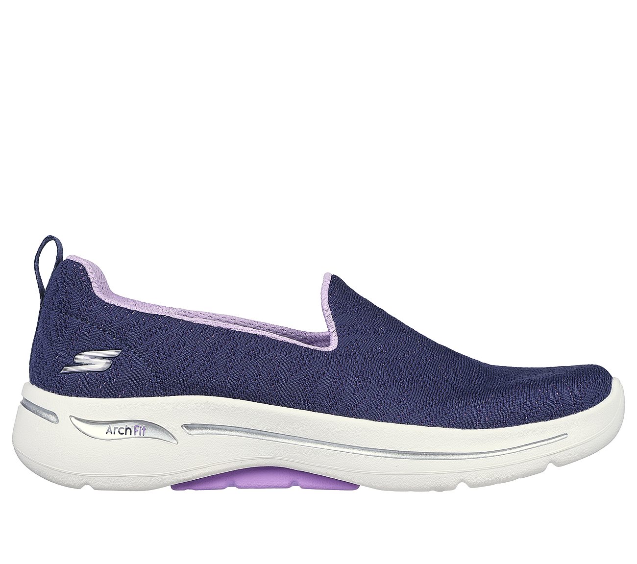 Skechers Navy Go Walk-Arch-Fit-O Slip On Shoes For Women - Style ID ...