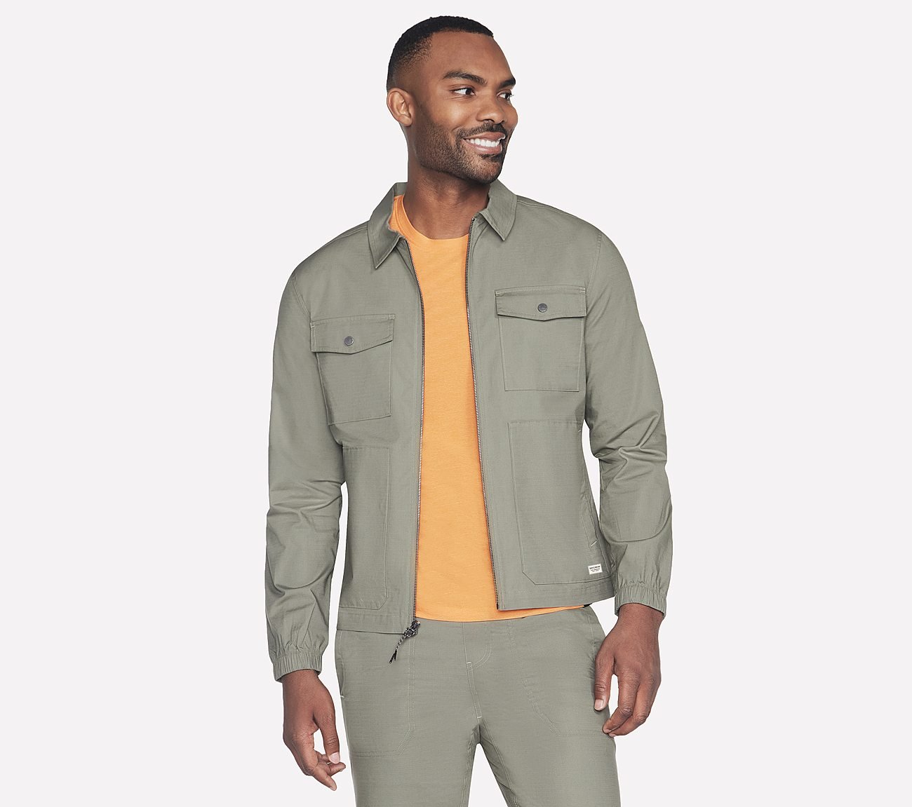 SKECHWEAVE ULTRA TEARSTOP JAC, OLIVE GRAY Apparel Bottom View