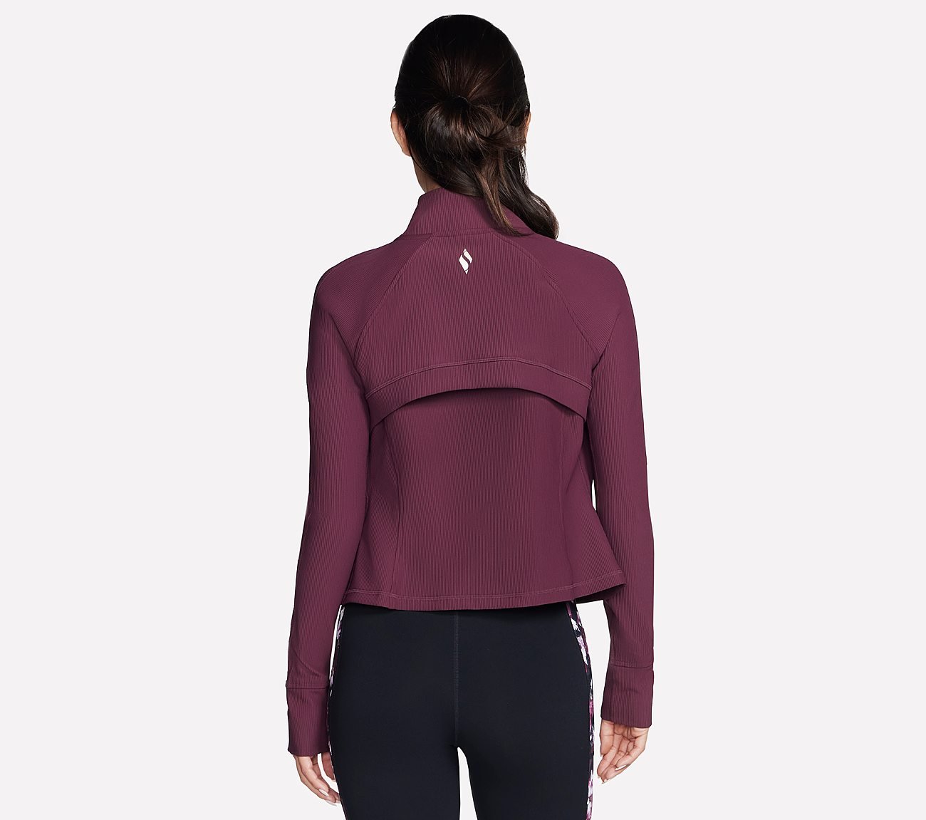 GOFLEX RIB JACKET, BURGUNDY/PINK Apparels Top View