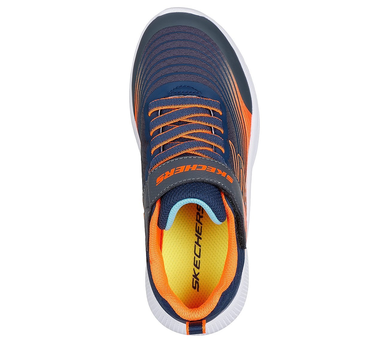 MICROSPEC ADVANCE, NAVY/ORANGE Footwear Top View