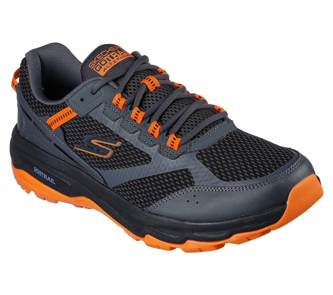 GO RUN TRAIL ALTITUDE, CHARCOAL/ORANGE Footwear Right View