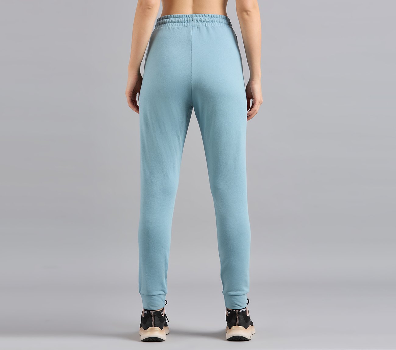 BASIC FIT BRANDED JOGGER, GRAY/AQUA/PINK Apparels Left View