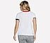 HOT DAWG RINGER T-SHIRT, WWWHITE Apparel Top View