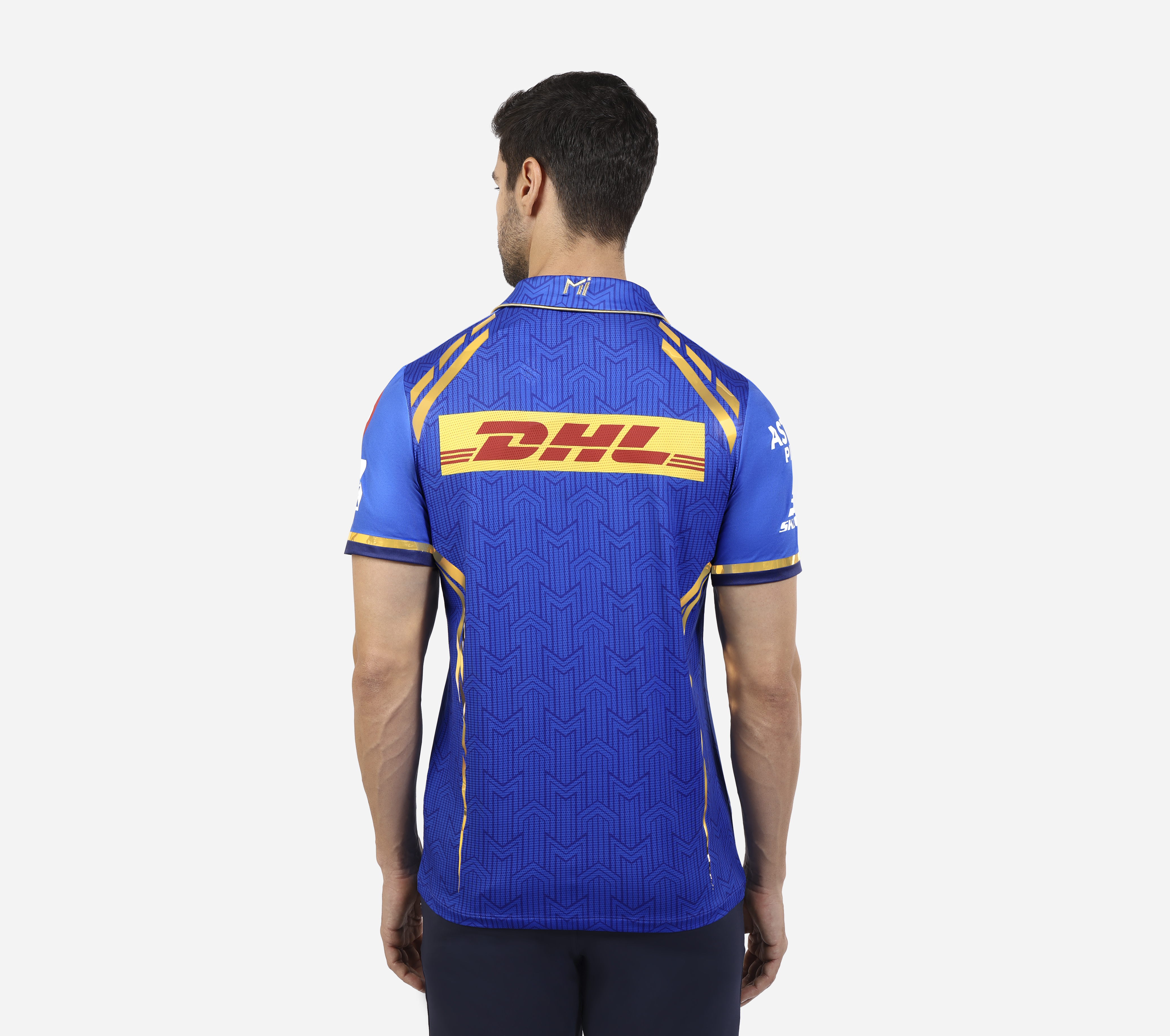 MI: Official Men's Match jersey 2024, Blue Apparel Top View
