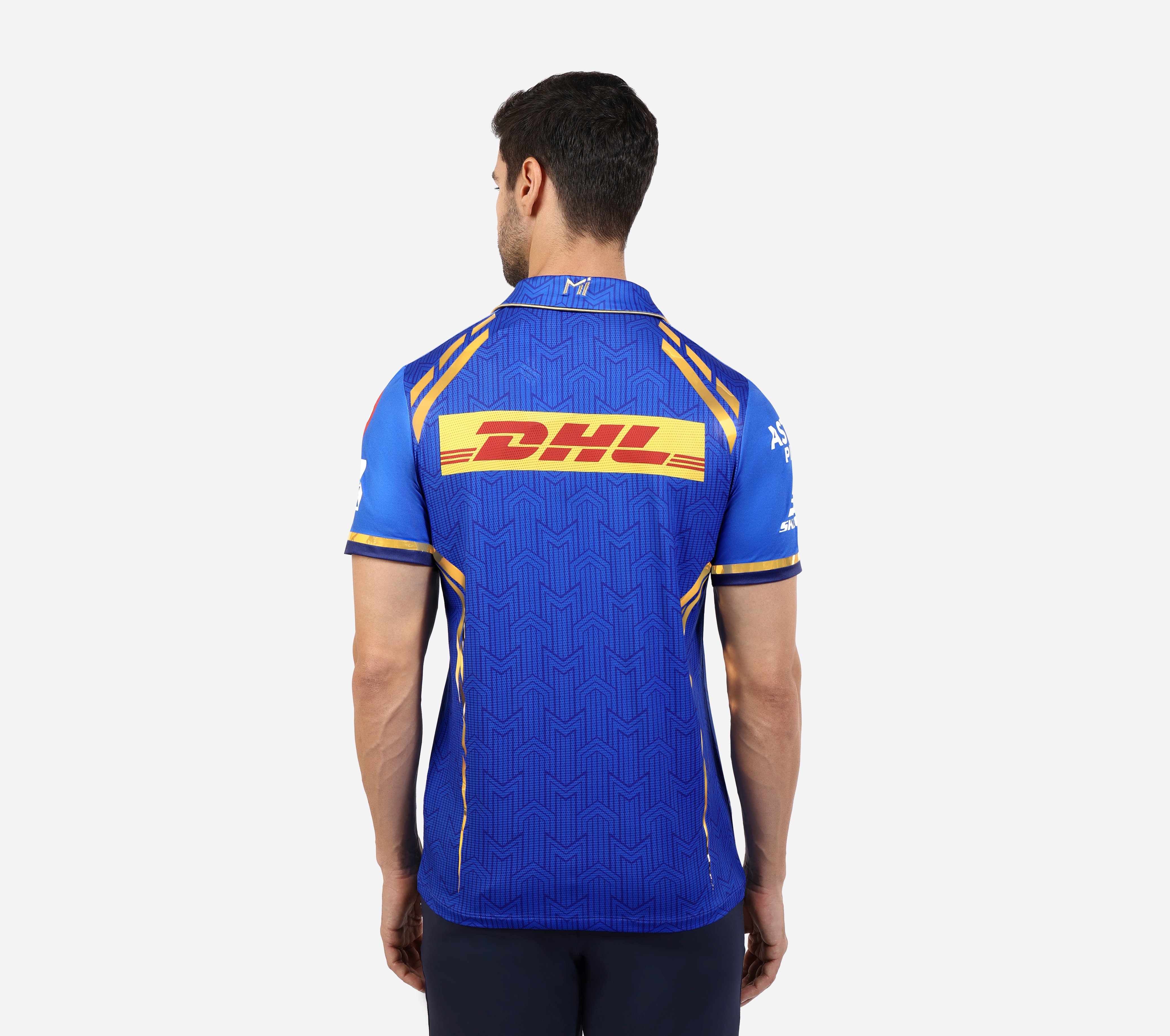 MI: Official Men's Match jersey 2024, Blue Apparel Top View