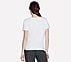 SKECHERS SHINE T-SHIRT, WWWHITE Apparel Top View