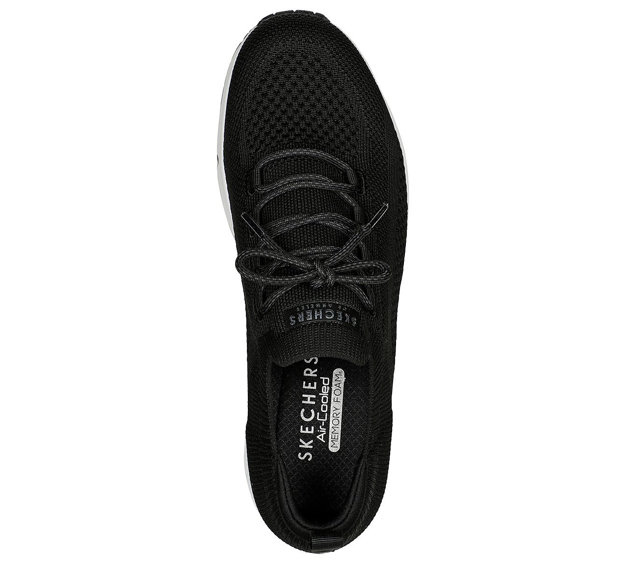 UNO, BLACK/WHITE Footwear Top View