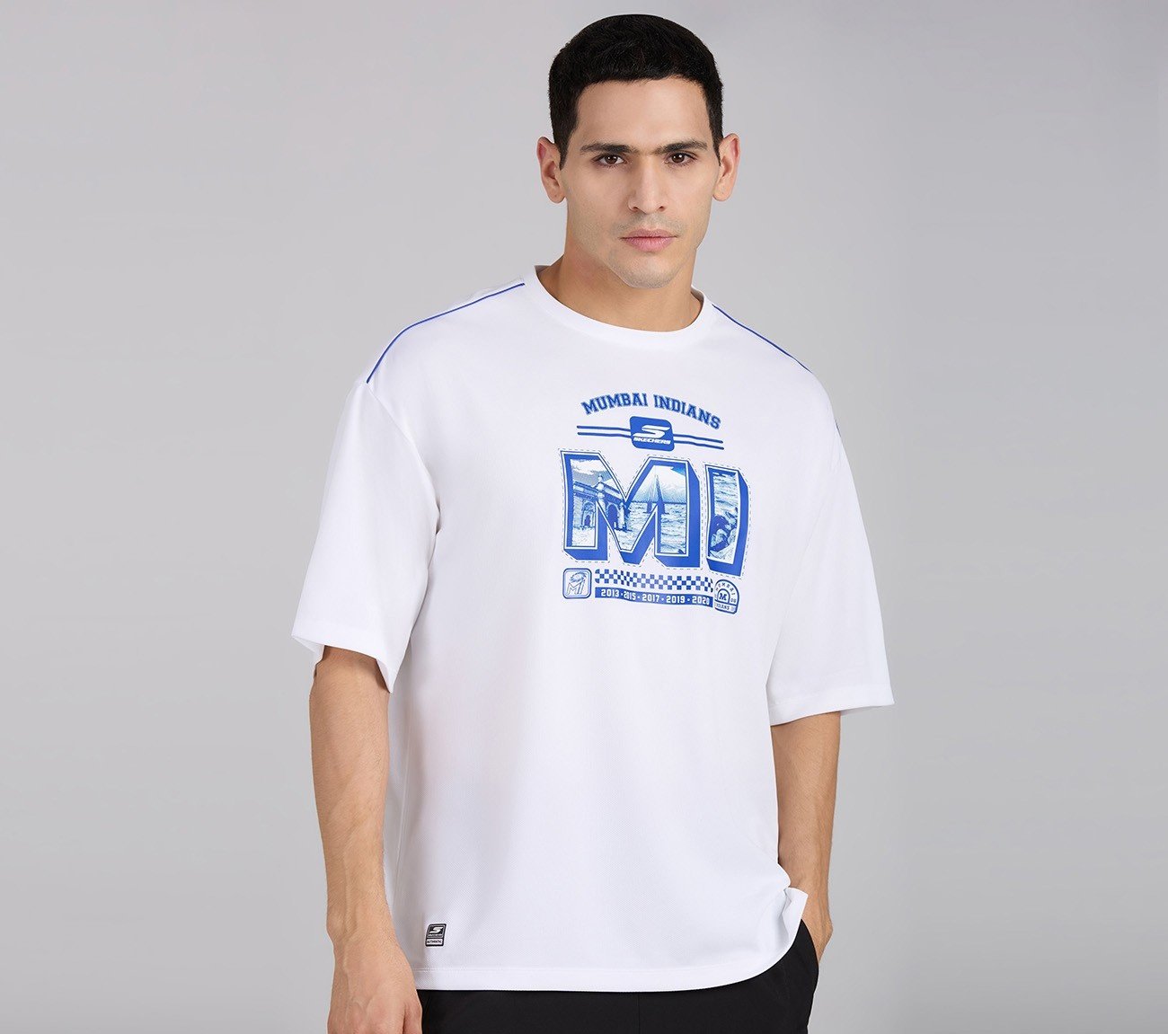 MUMBAI INDIANS GRAPHIC TEE, WHITE
